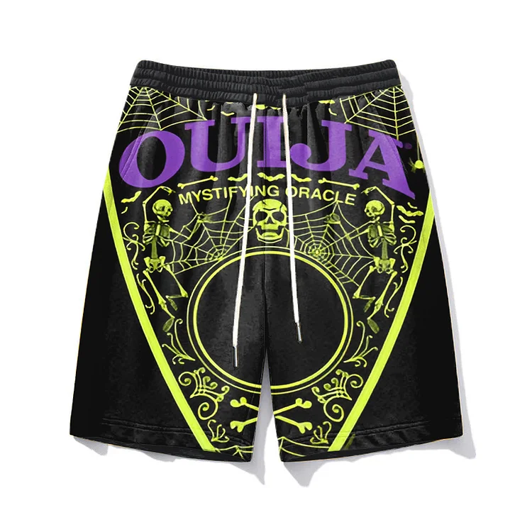 Gothic Plus Size Ouija Casual Shorts