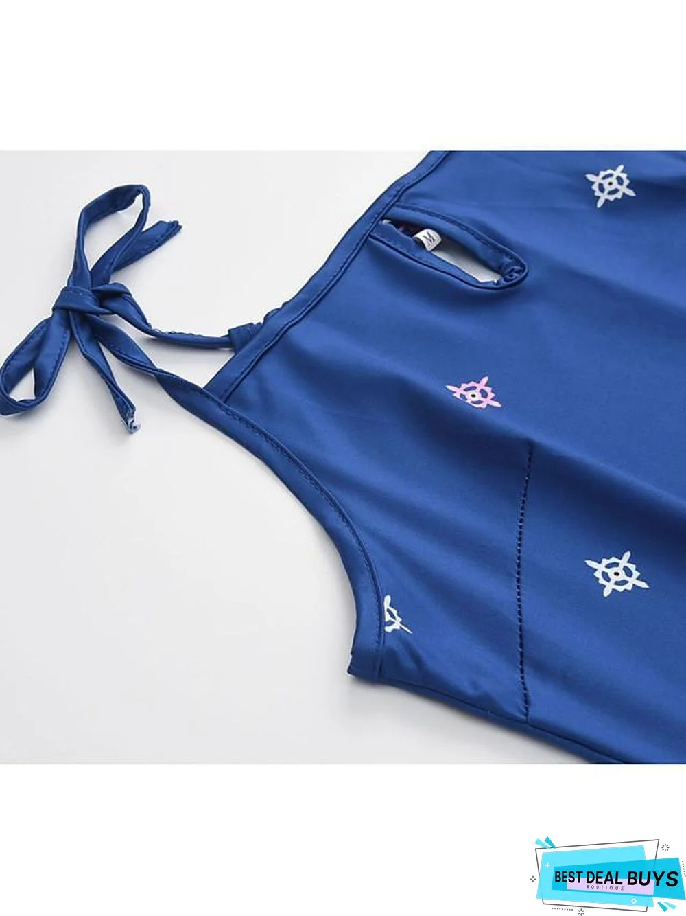 Women's Strap Dress Short Mini Dress - Sleeveless Geometric Print Summer Hot Boho Vacation Dresses White Black White Dresses