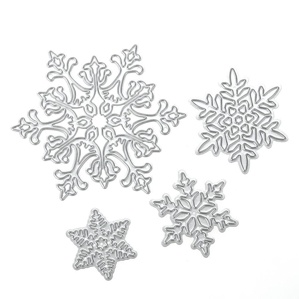 

4pcs Christmas Snowflake - Paper Craft Cutting Dies, 501 Original