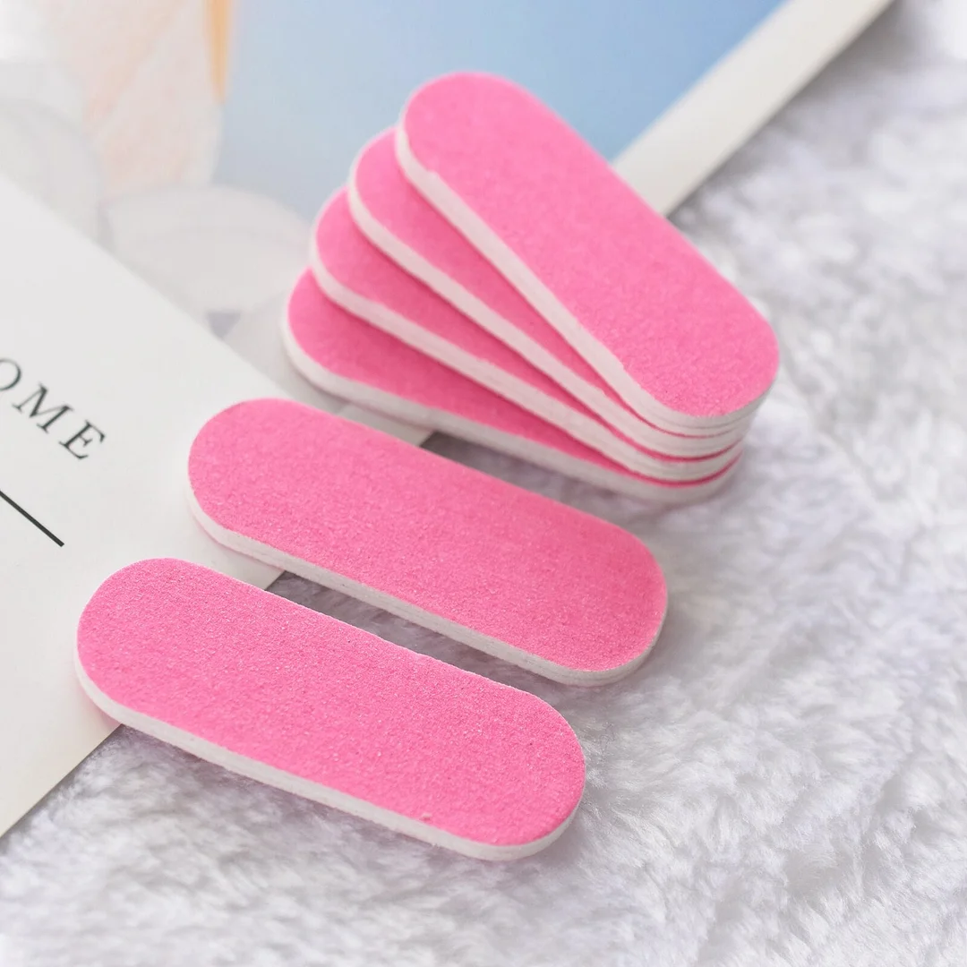 Wood Mini Nail File Strip DIY Fingernails Files Buffer Manicure Pedicure Accessories 10pcs or 100pcs Bulk-Nail Inspo
