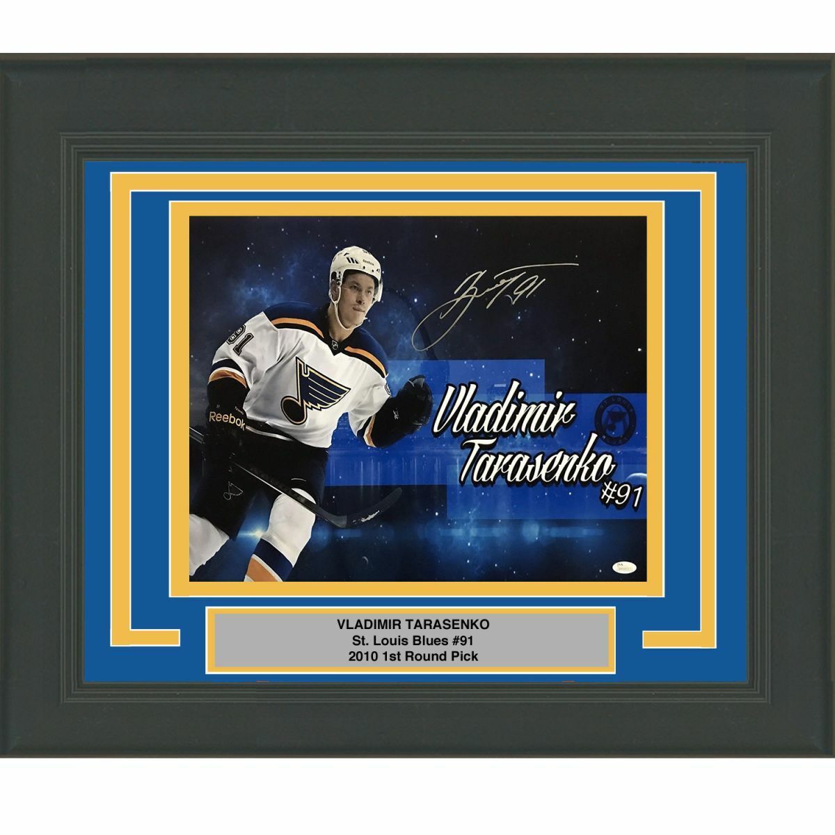 FRAMED Autographed/Signed VLADIMIR TARASENKO St. Louis Blues 16x20 Photo Poster painting JSA COA