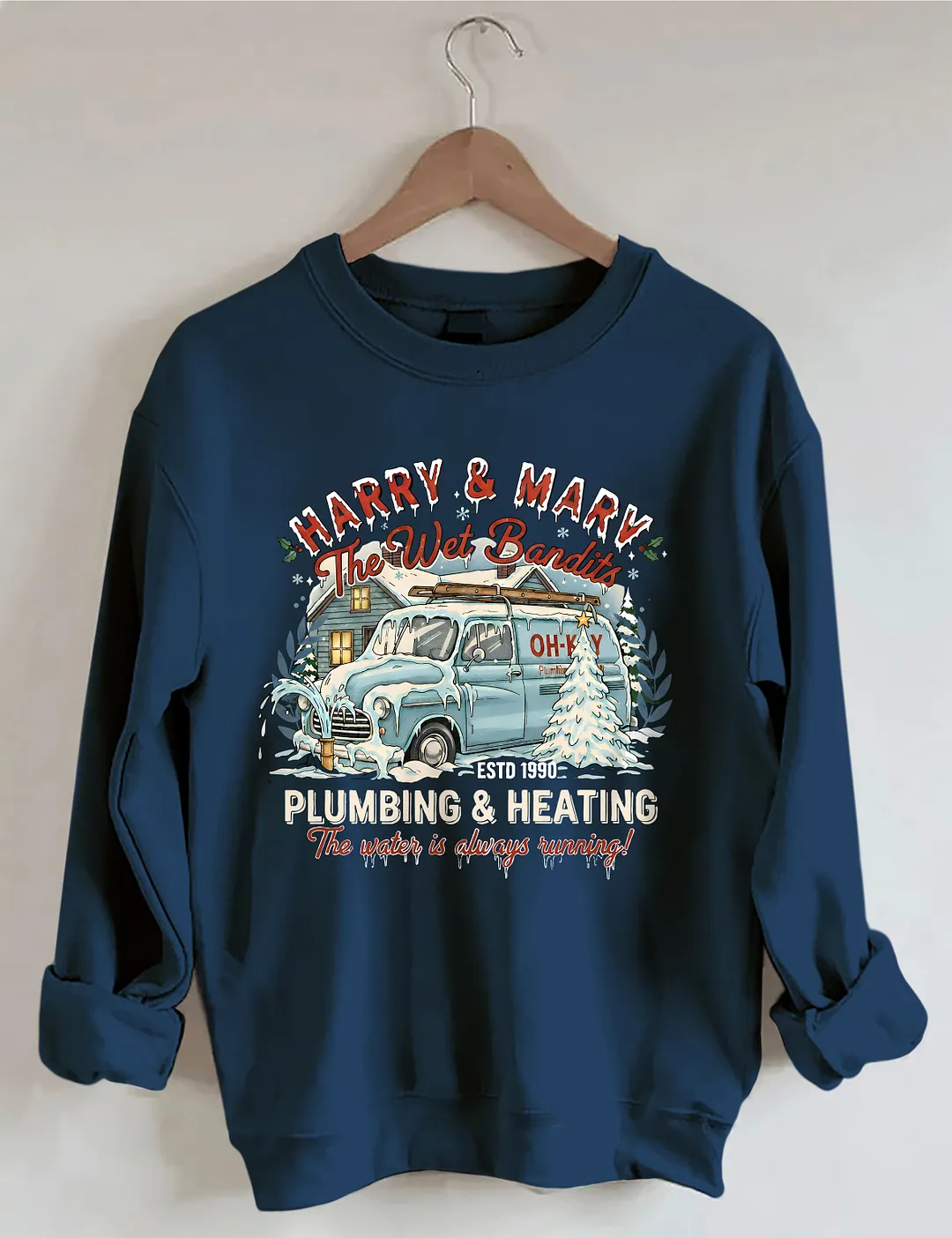 Happy & Mary The Wet Bandits Christmas Sweatshirt