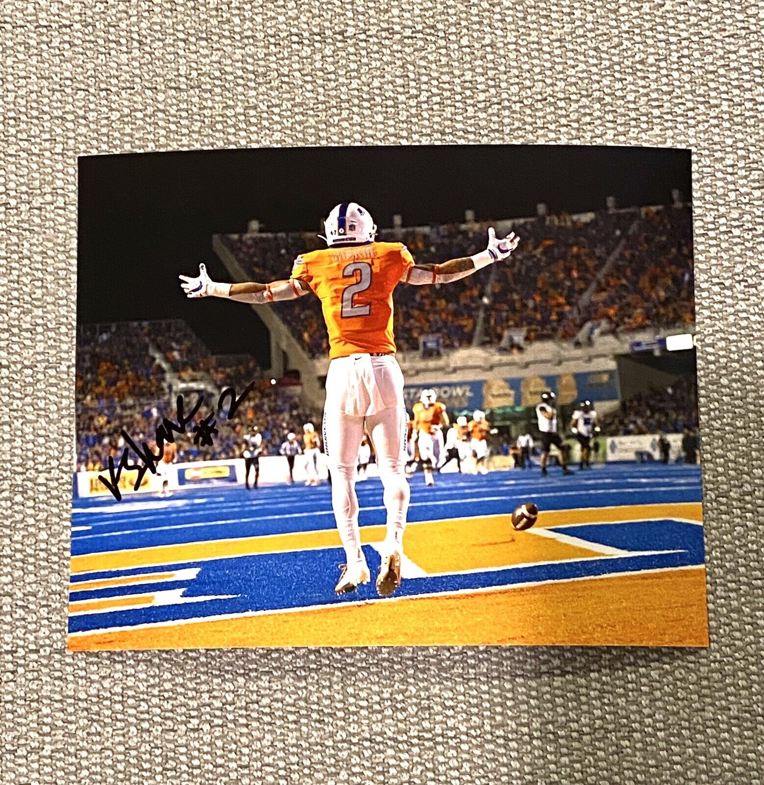 KHALIL SHAKIR Signed Autographed 8x10 Photo Poster painting Boise State Broncos Football