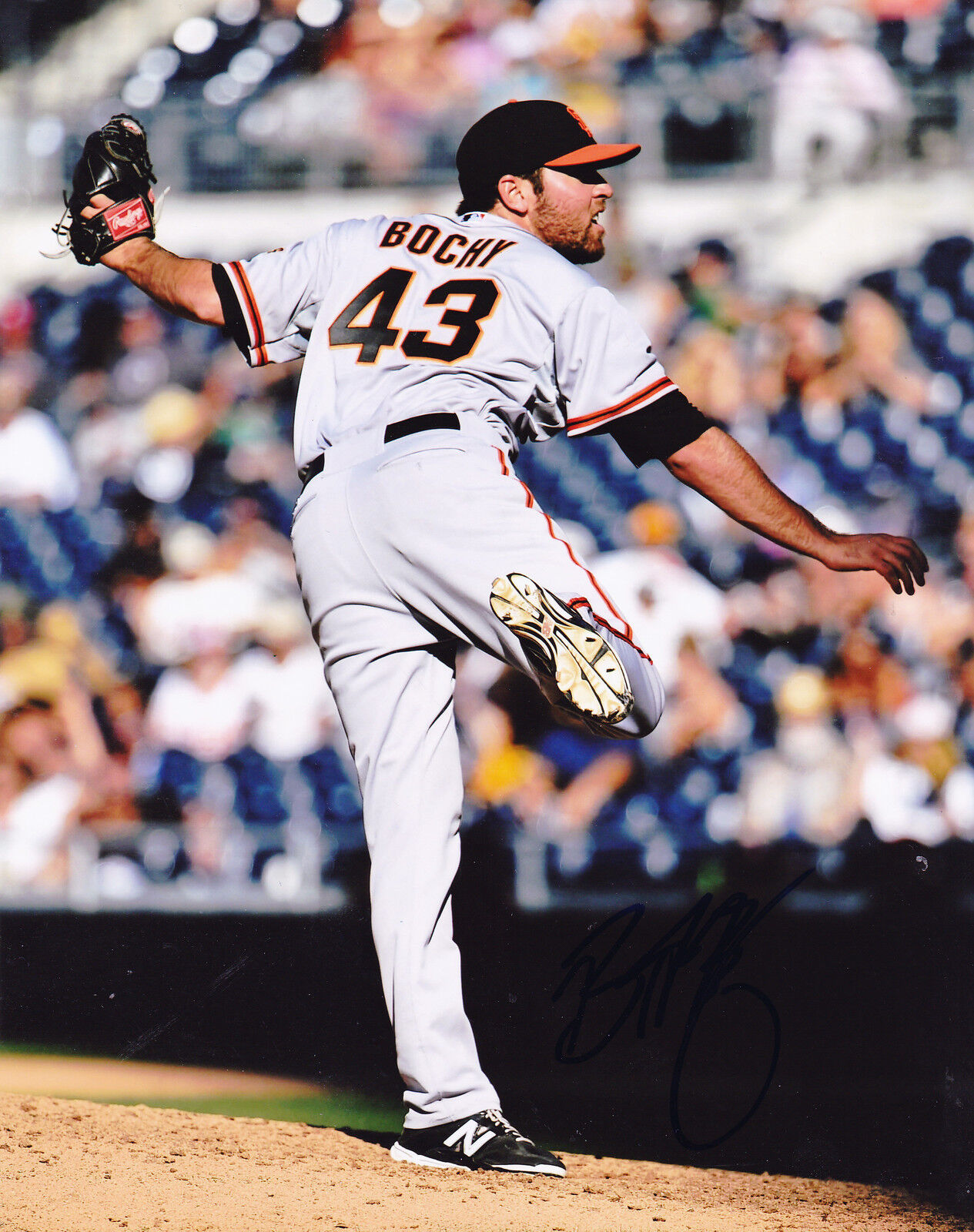 BRETT BOCHY SAN FRANCISCO GIANTS ACTION SIGNED 8x10