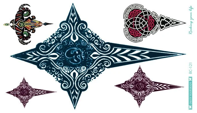 38 Kinds Adult Chest Back Tattoo Big Size Sexy Flowers Mandala Totem Waterproof Temporary Body Art Sticker tatouage temporaire