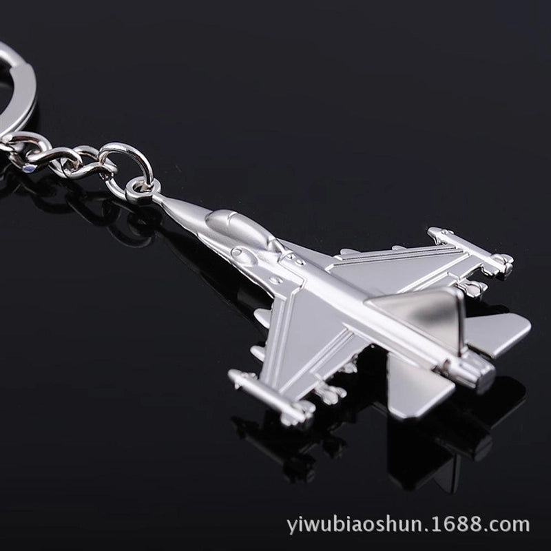 Elegant Minimalist Airplane Zinc Alloy Unisex Women’s Keychain