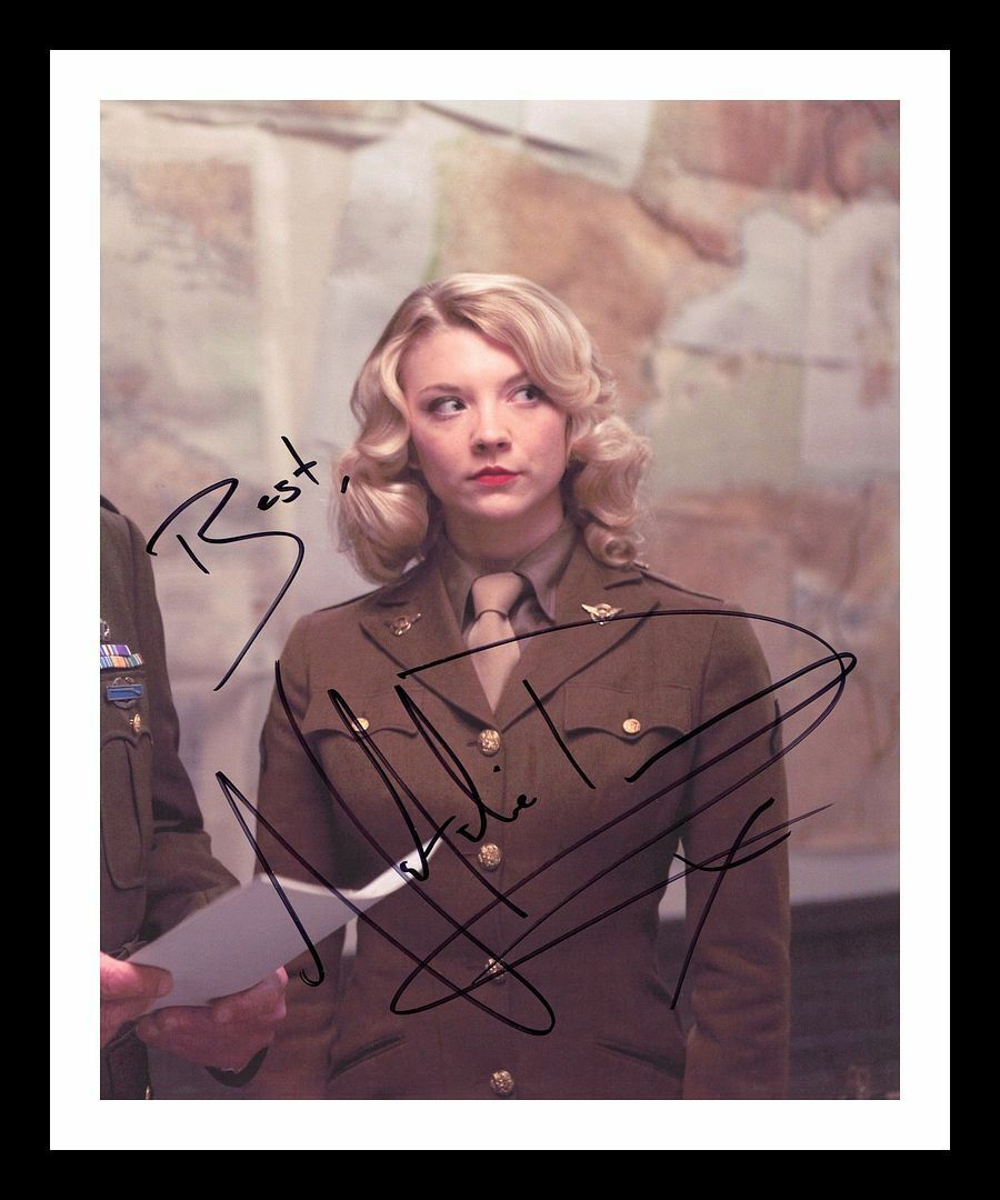 Natalie Dormer - Captain America Autographed Signed & Framed Photo Poster painting