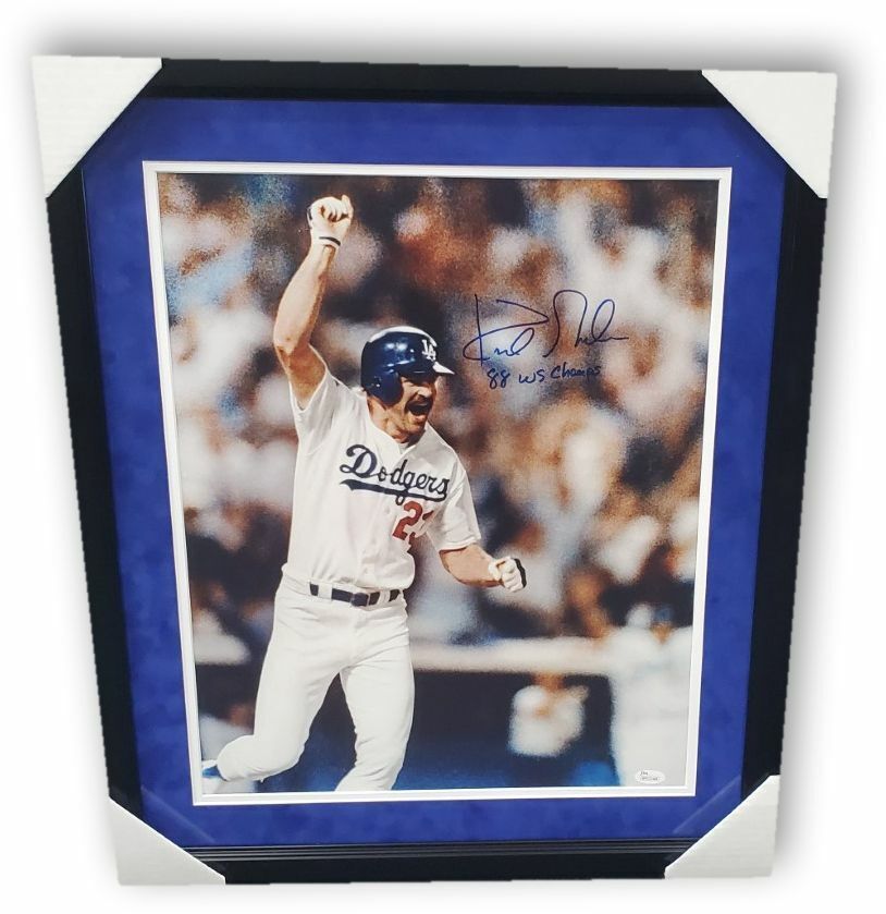 Kirk Gibson Hand Signed Autographed 16x20 Photo Poster painting 1988 Dodgers Framed 1988 WS JSA