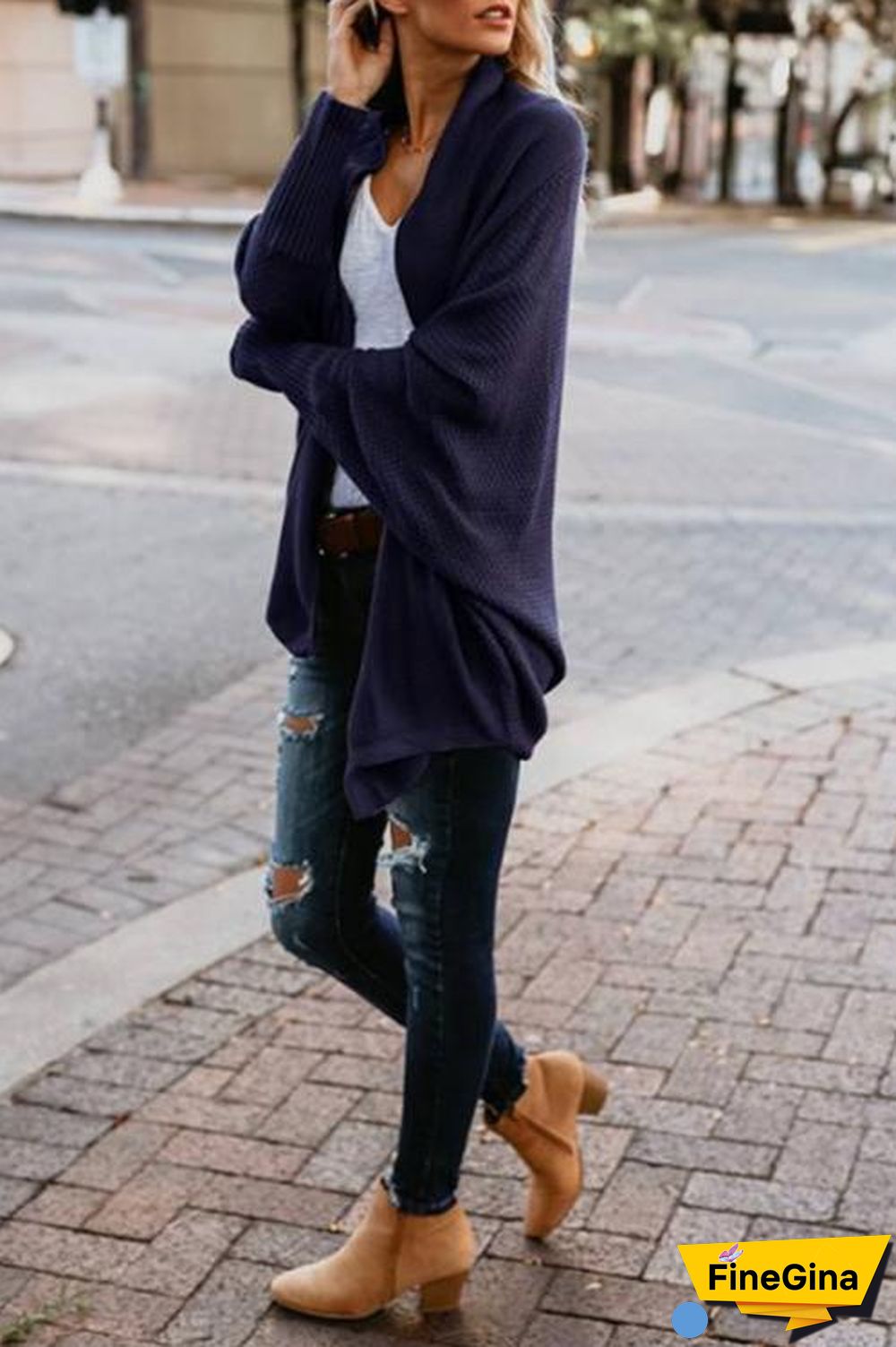 Commuter Bat Sleeve Cardigan