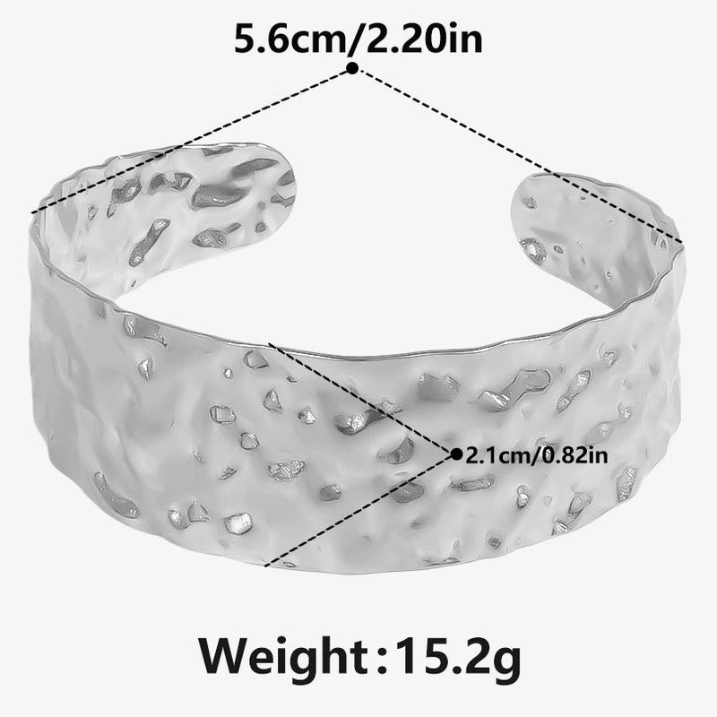 304 Stainless Steel   Bracelet 18K Gold Adjustable Bracelet Light Luxury Design Sense Opening Bracelet In Stock