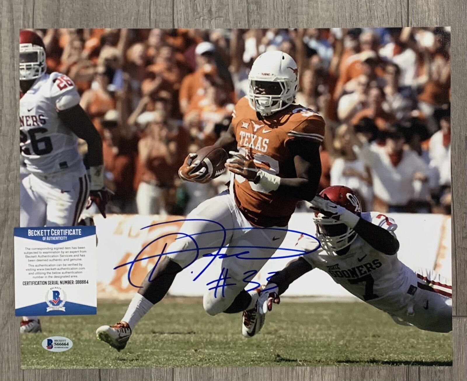 d'onta foreman signed autographed 8 x 10 Photo Poster painting beckett bas coa