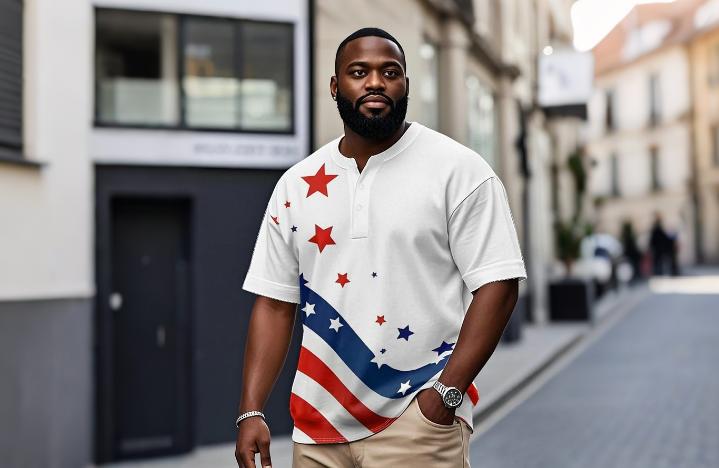 big and tall clothes for July 4th