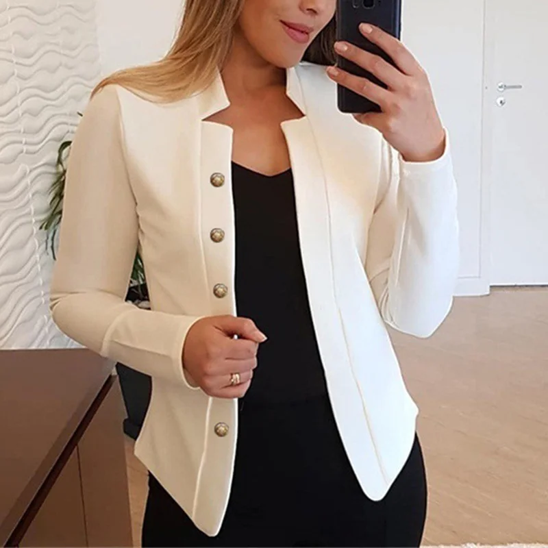 Fashion Thin Long Sleeve Casual Suit Jacket