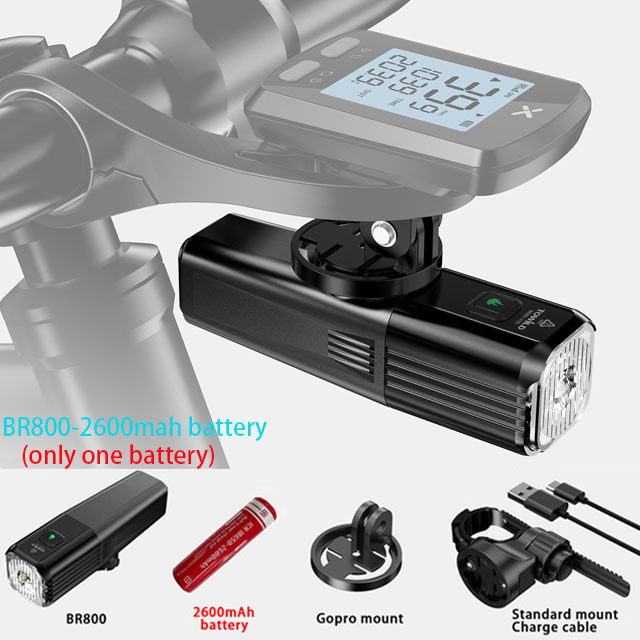 TOWILD BR800 bicycle headlight glare flashlight USB charging 