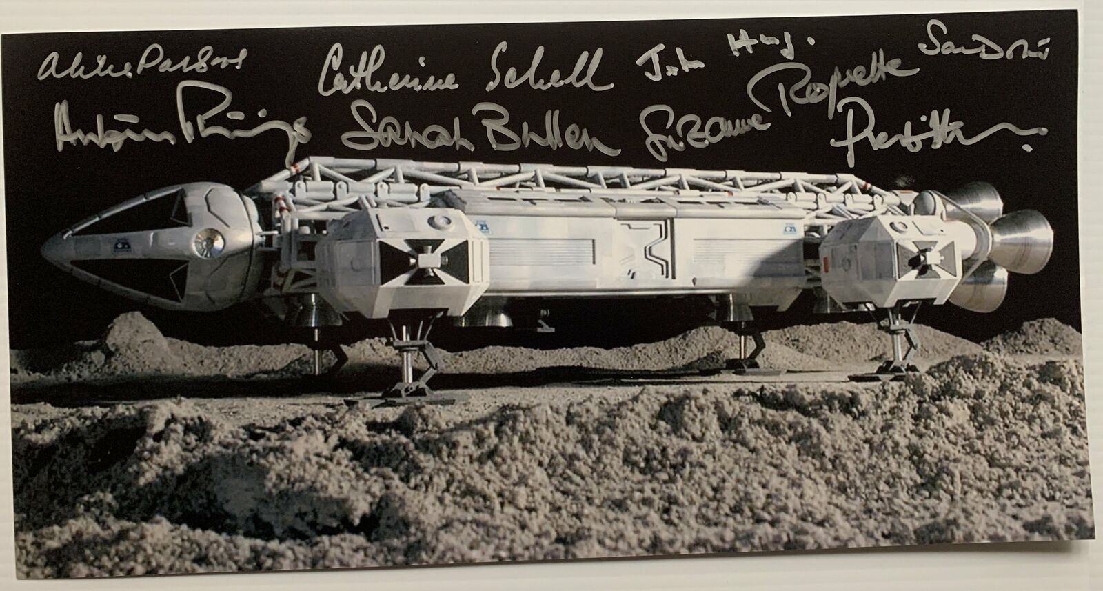 SPACE 1999 16 X 8 hand signed Photo Poster painting by 8 of the cast