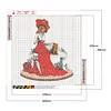 Diamond Painting -DIY Round Drill Dress Lady(40*40 CM)