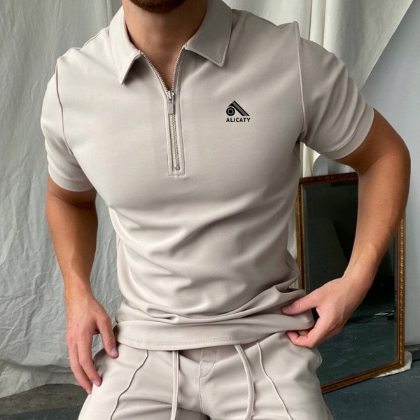 Men's Casual Short Sleeve Lapel POLO Shirt