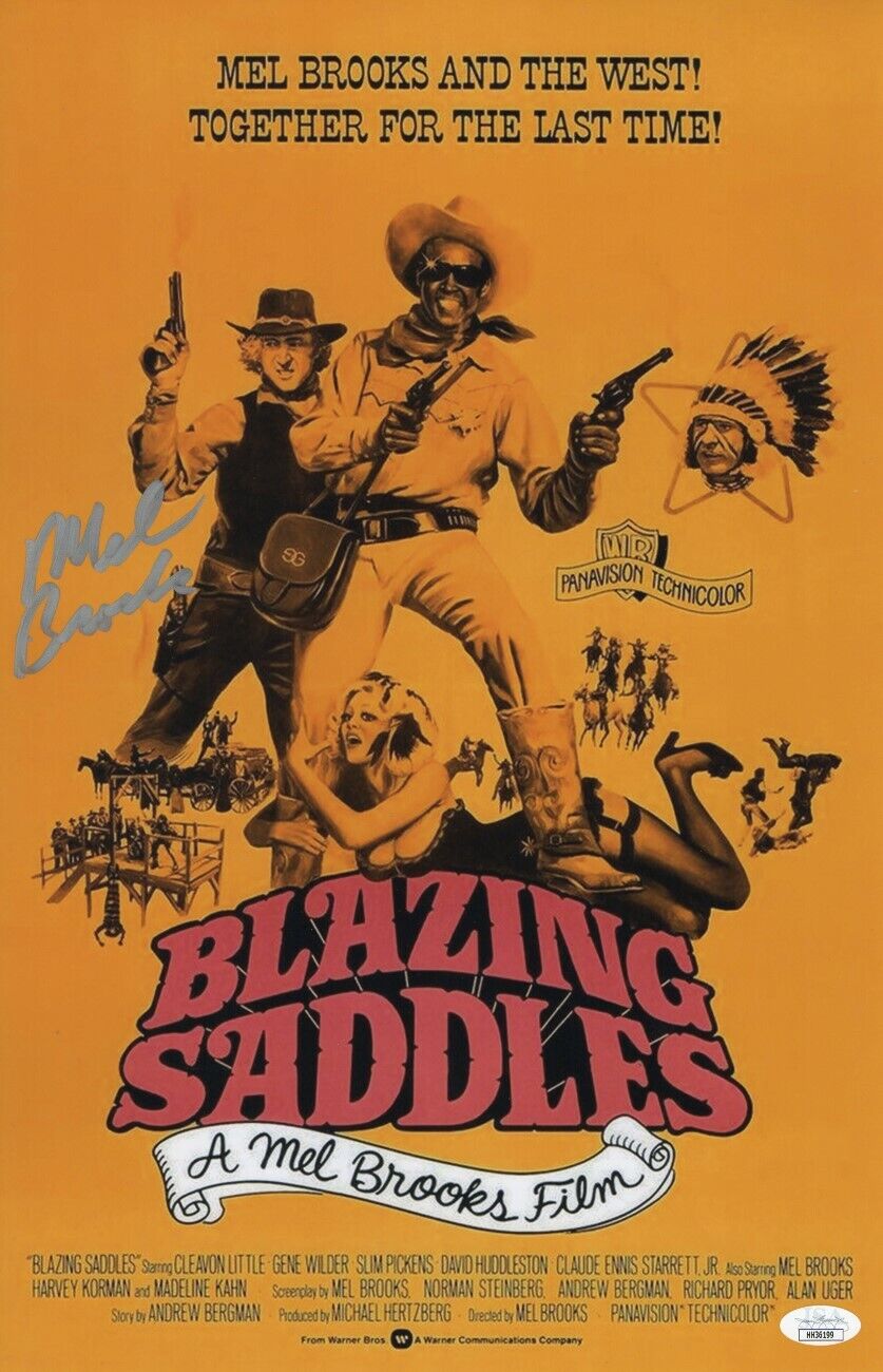 Mel Brooks Signed Autographed 11X17 Photo Poster painting Blazing Saddles JSA HH36199