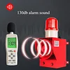 Remote Control Alarm Siren 5000m 130dB Sound Light Alarm Outdoor Industrial Security Siren Horn Alarm Waterproof Emergency Strobe Warning Light Tone Volume Adjustable