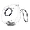TPU Earphone Case Fit for Anker Soundcore P31i with Safety Lock and Carabiner TPU Shockproof Cover Anti Drop Earbuds Accessories