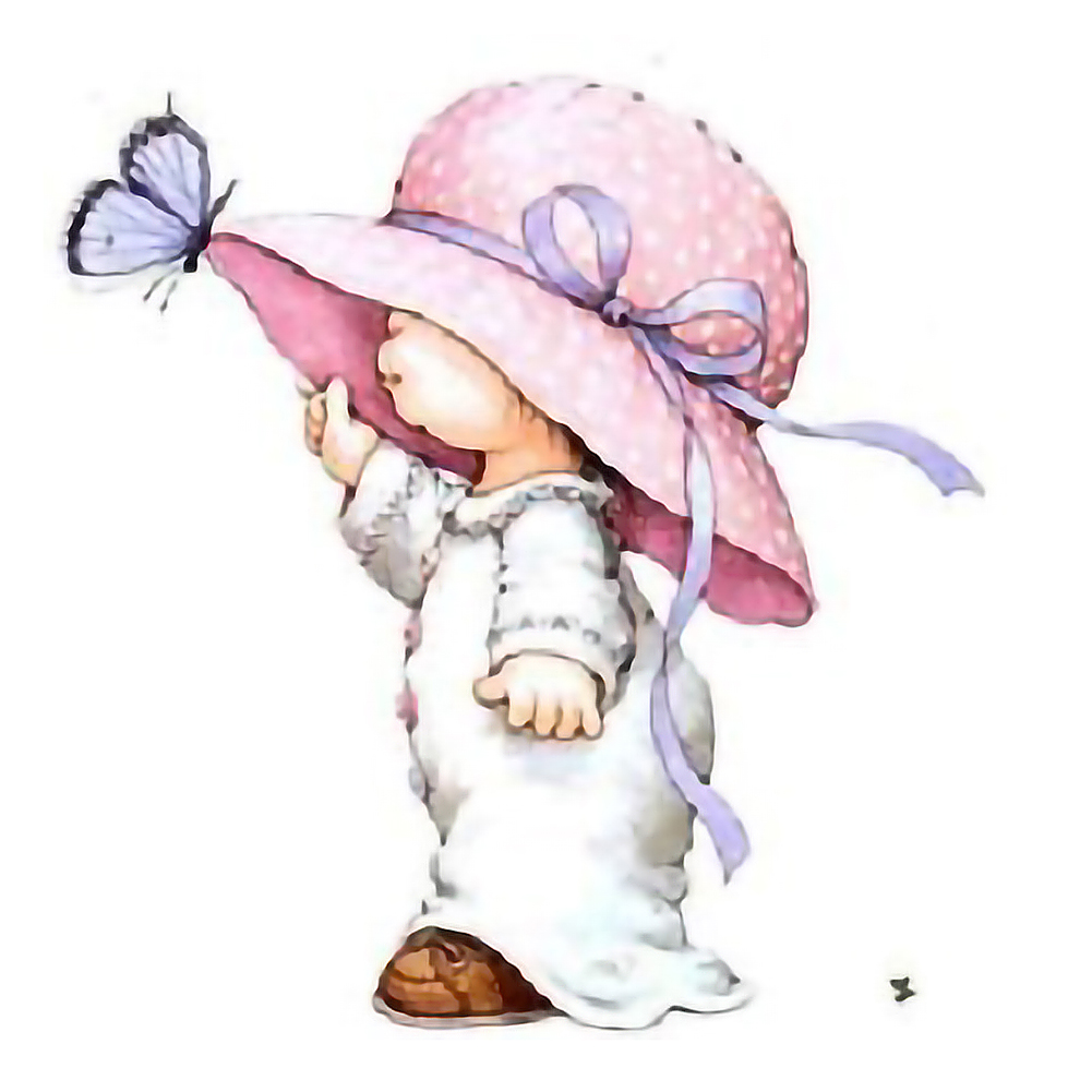 

Cartoon Girl - 11CT Stamped Cross Stitch - 30*30CM, 501 Original