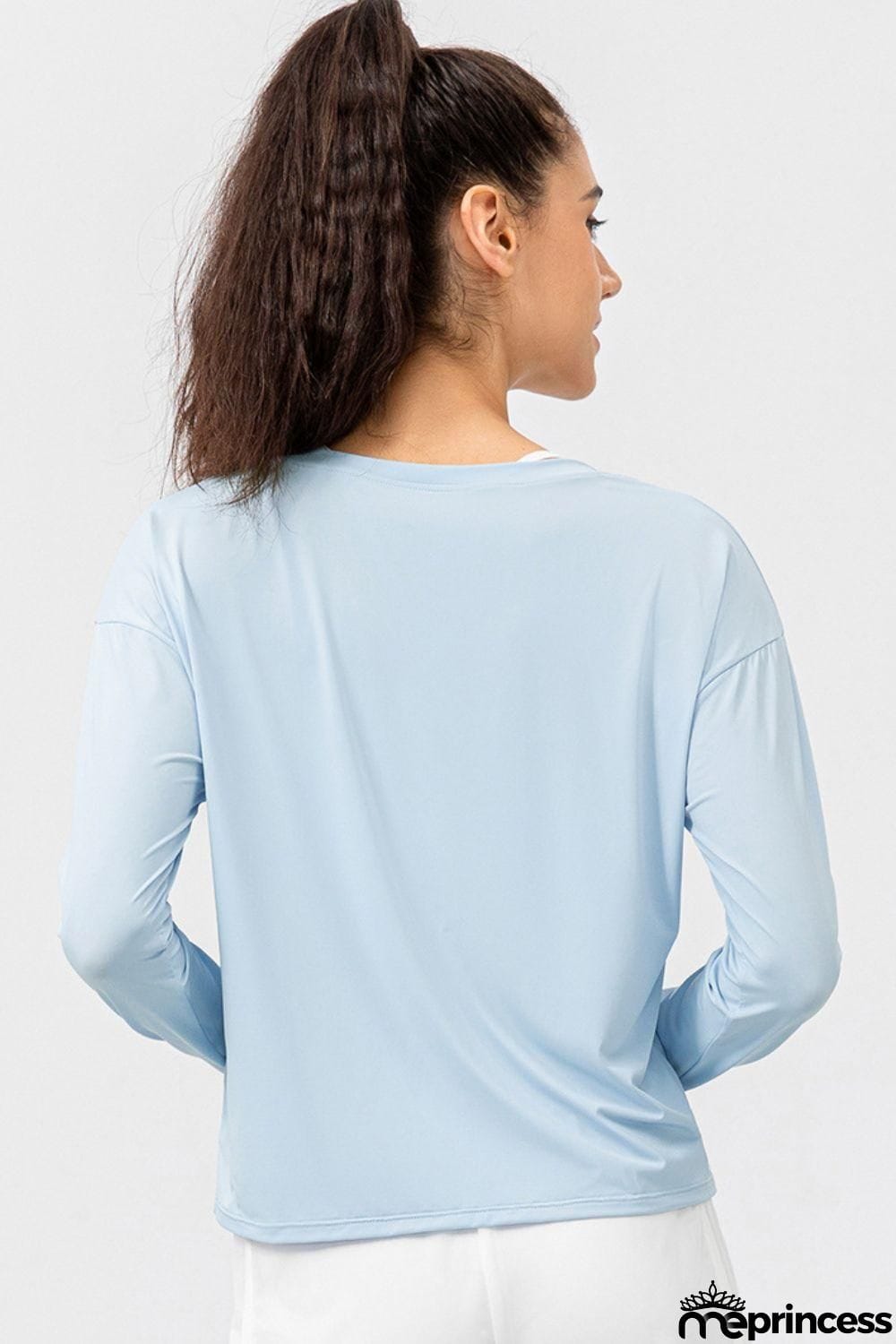 Breathable Round Neck Dropped Shoulder Top