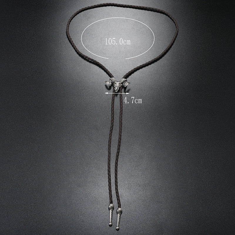 Casual Geometric Pu Leather Alloy Unisex Bolo Tie Necklaces