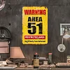 Warning 51 No Trespassing Military - Vintage Metal Signs - 20*30cm/30*40cm - Warning