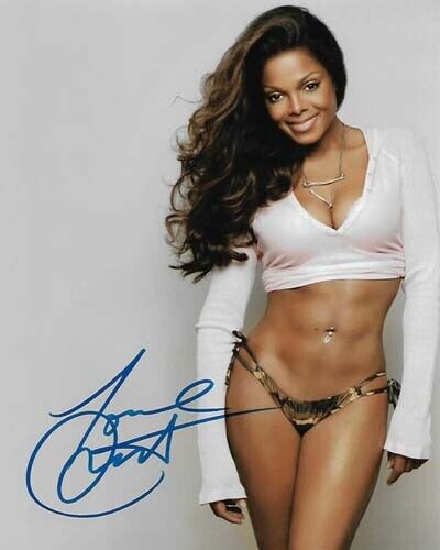 JANET JACKSON  Autographed 8 x 10 Signed Photo Poster painting reprint