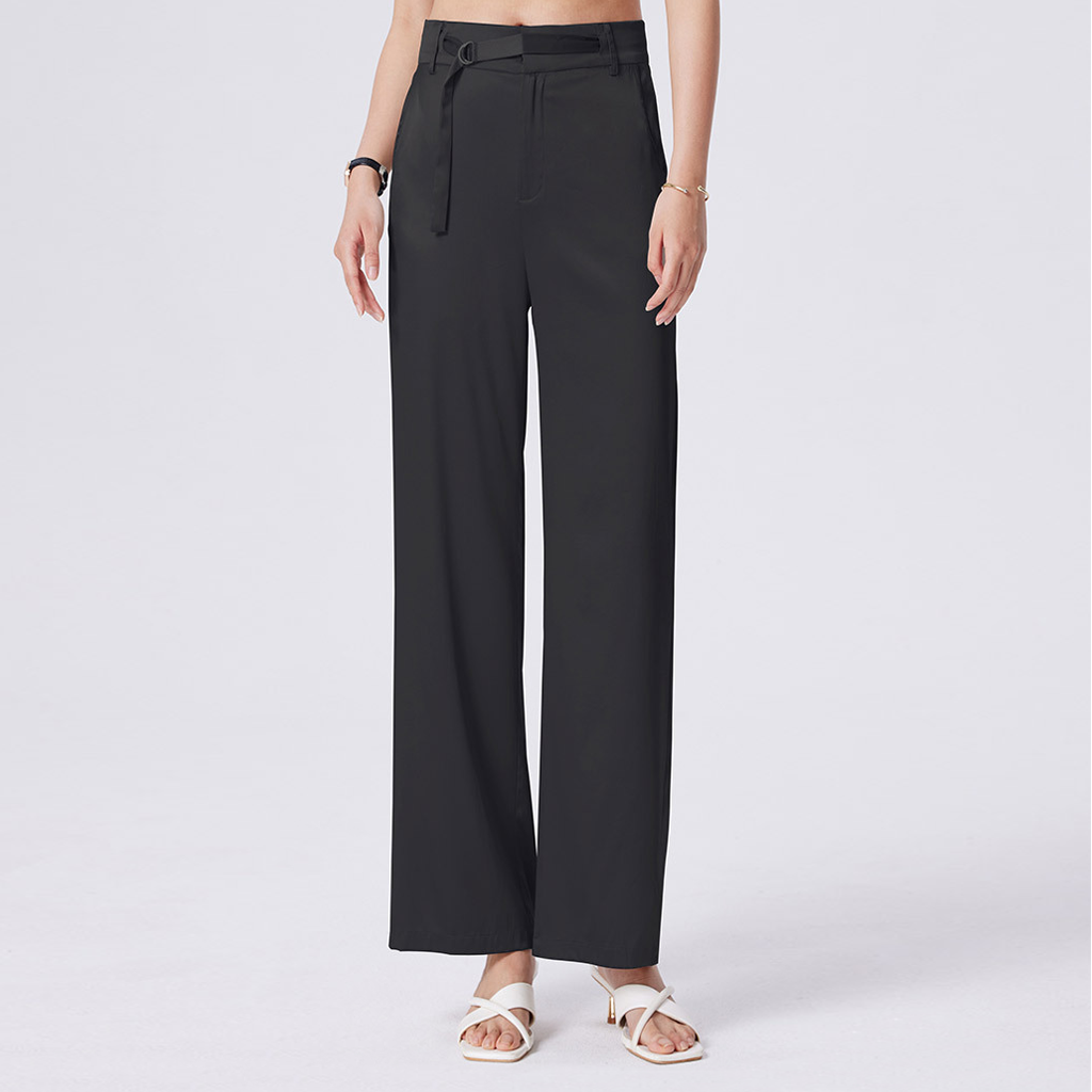 Lounge Silk Wide Leg Pants with High Waisted for Women REAL SILK LIFE