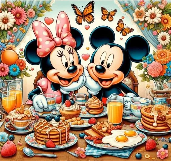 Mickey And Minnie 40*40CM(Canvas) Diamond Painting gbfke