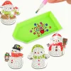 6pcs DIY Diamond Painting Keychain | snowman (Single Side)