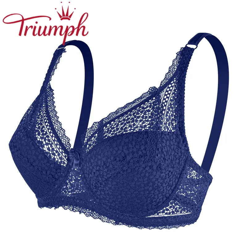 Triumph - Seksowny biustonosz push up wykonany z haftowanej koronki[M-6XL]
