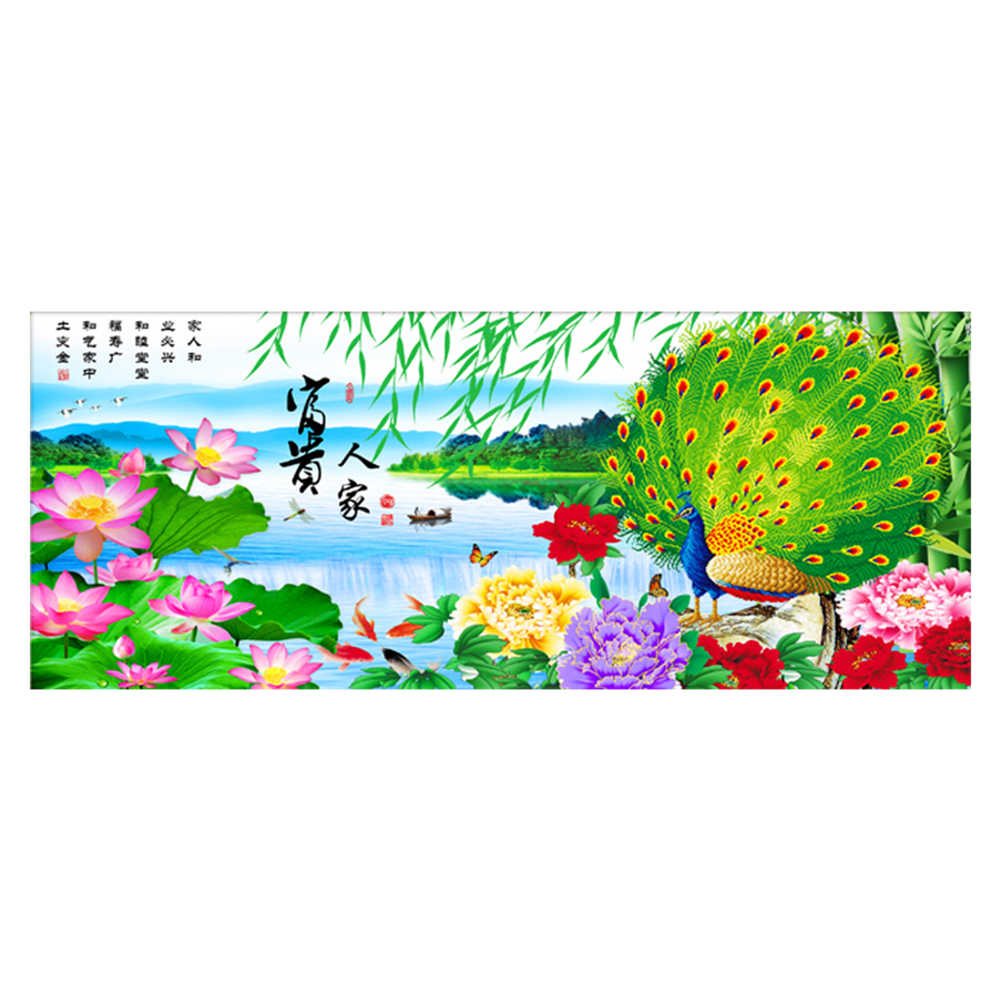 

Wealthy Family - 11CT Stamped Cross Stitch - 150*65CM (Big Size), 501 Original