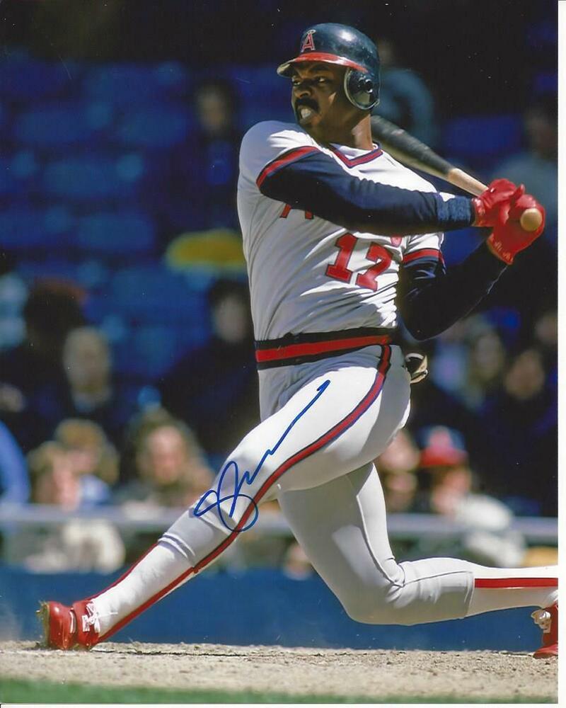 Ellis Valentine  autographed 8x10 California Angels   #1