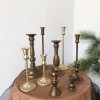 Vintage Spiral Candle Stick 5PCS Set Home Wedding Table Decor