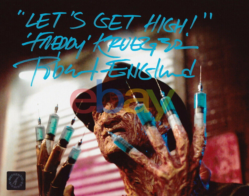 Robert Englund Freddy Krueger Autographed Elm Street 8x10 Photo Poster painting reprint