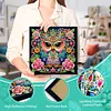 Diamond Painting-DIY Special Shaped Drill Rose Surrounded Mandala Owl with Frame(29x29cm)