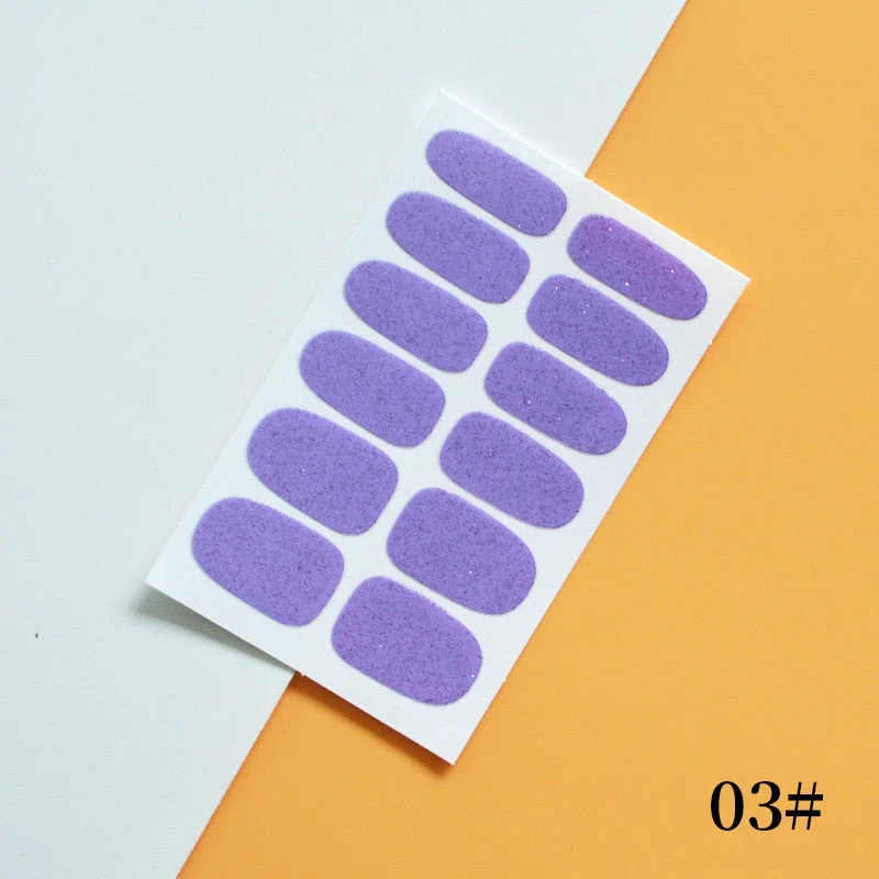 New Designs Full Cover Nail Stickers Fashion Flowers Nail Sticker Set Self Adhesive Manicure Decoracion Nail Strips-Nail Inspo