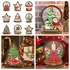 DIY Wooden Double Sided Drills Christmas Crystal Diamond Painting Ornament Special Shaped Kits