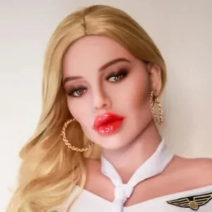 WM #237 Sex Doll Head with Big Lips Western Looking Face Man Oral Sex Toy