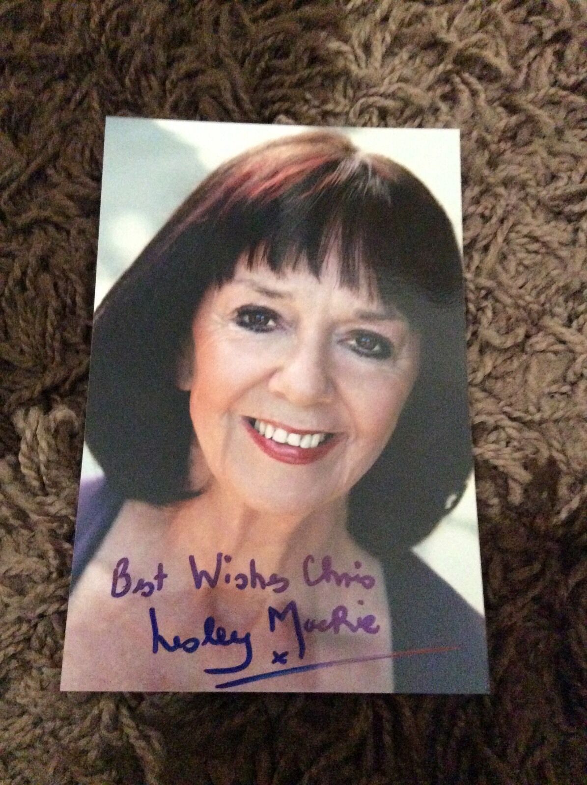 LESLEY MACKIE (THE WICKER TREE) SIGNED Photo Poster painting