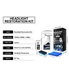 Car Headlight Restoration Kit with Towel and Sponge Headlight Cleaner and Restorer Kit for All Vehicle Types for Oxidized and Yellowed Lenses
