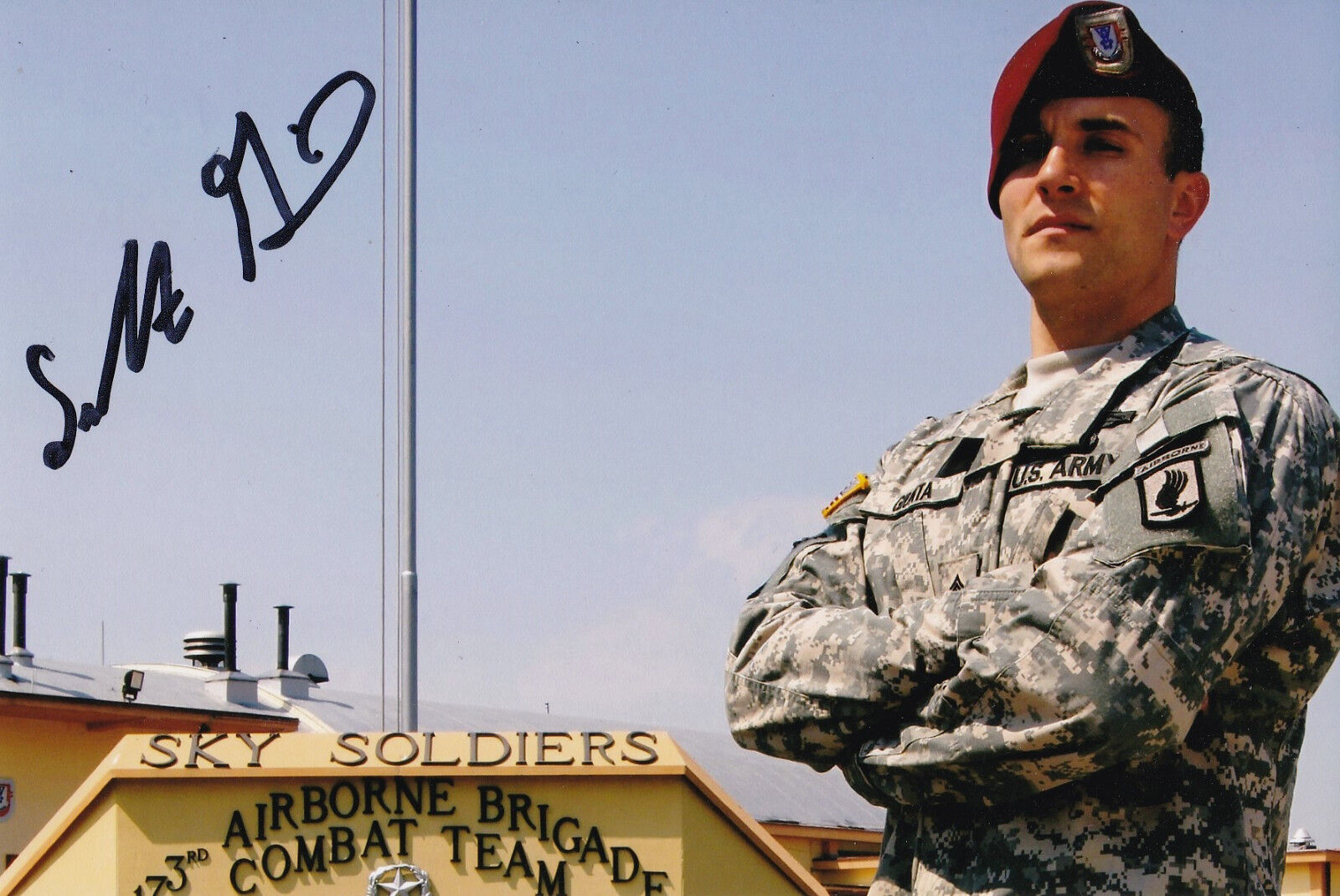 Sal Giunta SIgned Autographed 4x6 Photo Poster painting CMOH MOH Afghanistan 173rd Airborne Army