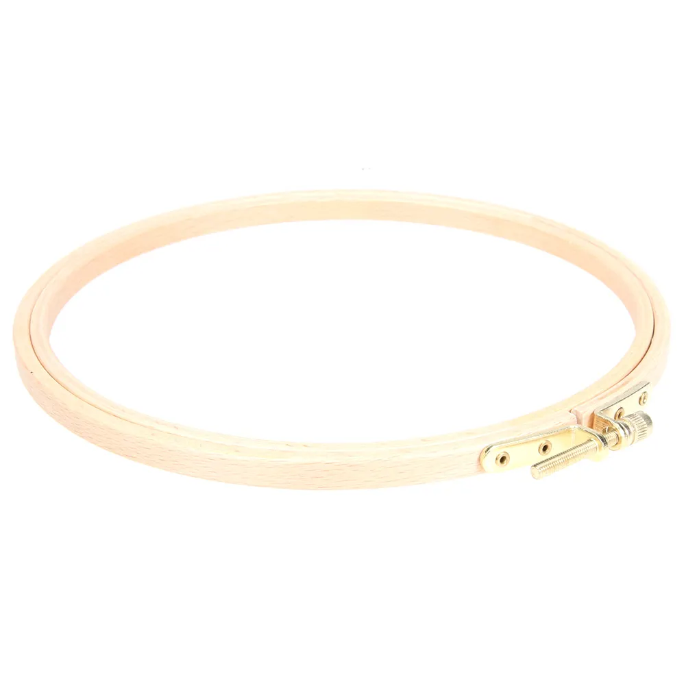 DIY Wooden Cross Stitch Frame Needlework Hoop Ring Hand Embroidery Tool