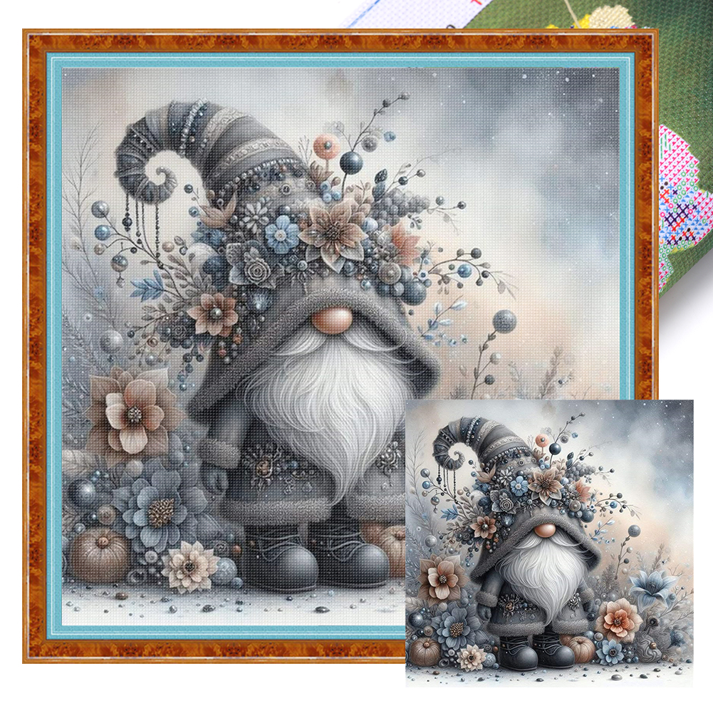 Gonk Full 11CT Pre-stamped Canvas(40*40cm) Cross Stitch