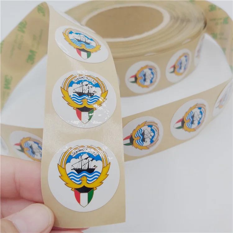 28mm adhesive custom rfid tamper proof sticker for luxury stuff