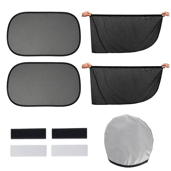 2021 NEW Car Sun Shade UV Protection Curtain Window shade Side Mesh Visor Summer Film