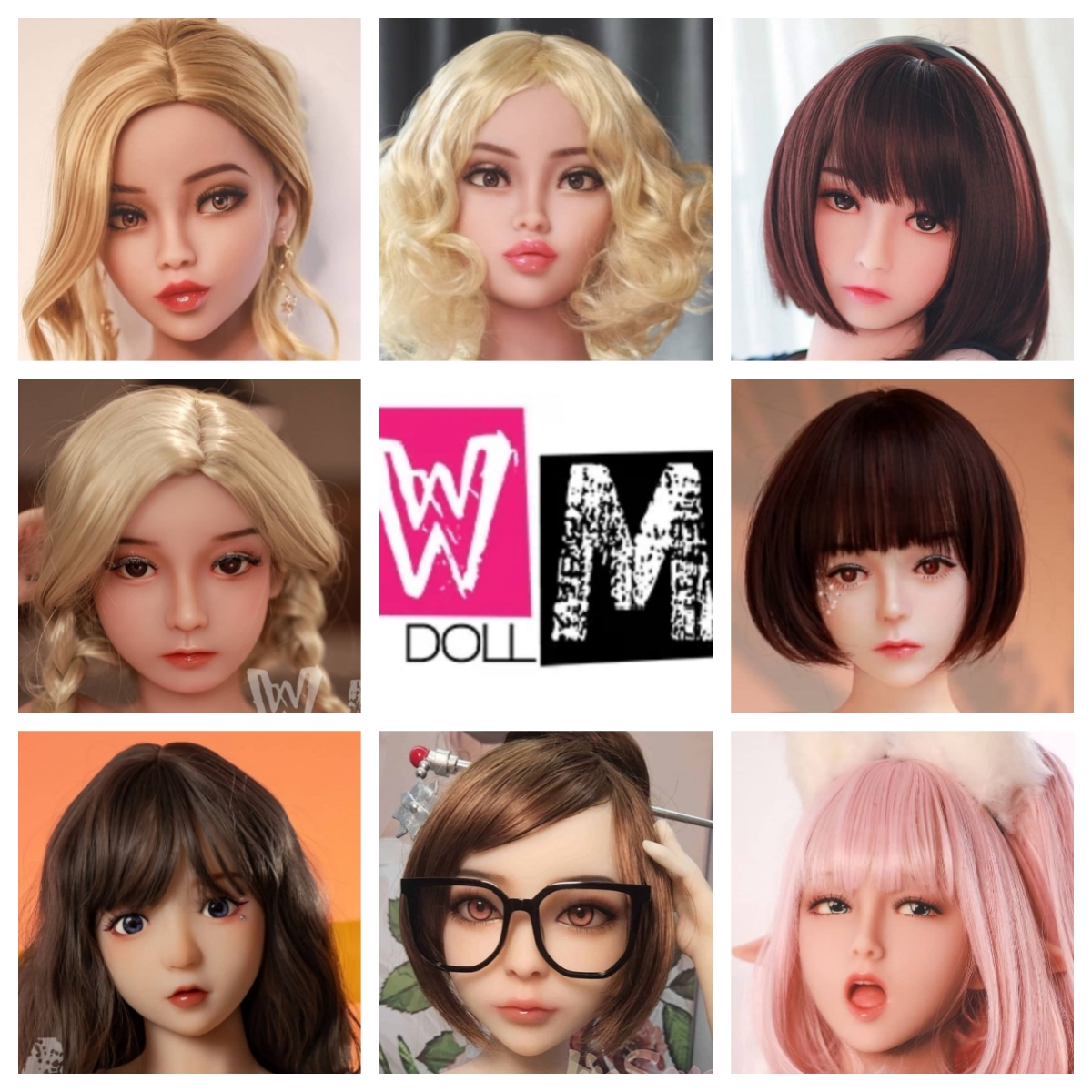 WMDOLL Sex Doll Heads (NO.159)  Littlelovedoll