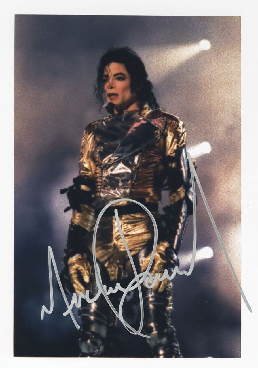 MICHAEL JACKSON Signed 'Gold Live' Photo Poster paintinggraph - Pop Singer - preprint